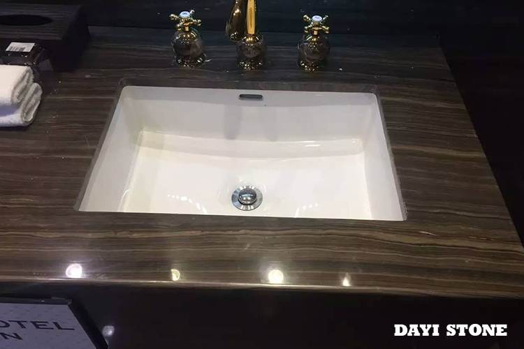 Vanity Top Obama Wood Marble polished